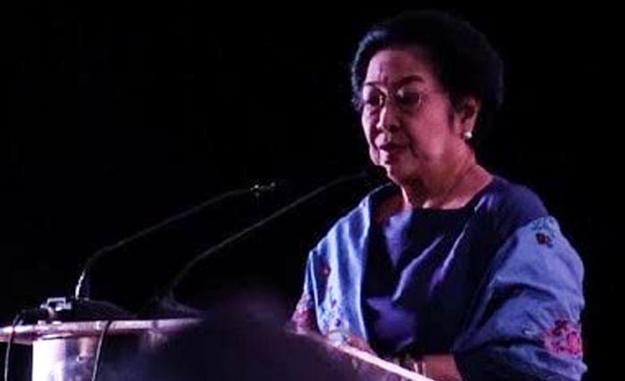 Megawati pada Anugerah Trisakti Tourism Award 2019 di Grand Sahid Hotel Jakarta, Minggu malam. (Foto:Detik.Com)