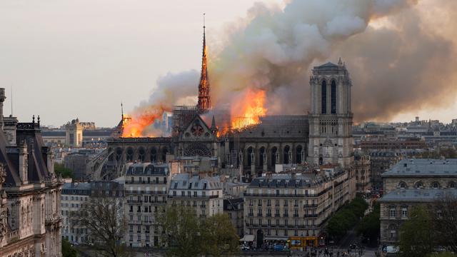 Katedral Notre Dame, Paris, Prancis, masih dalam tahap pembangunan setelah terbakar pada April 2019. (Foto: the telegraph)