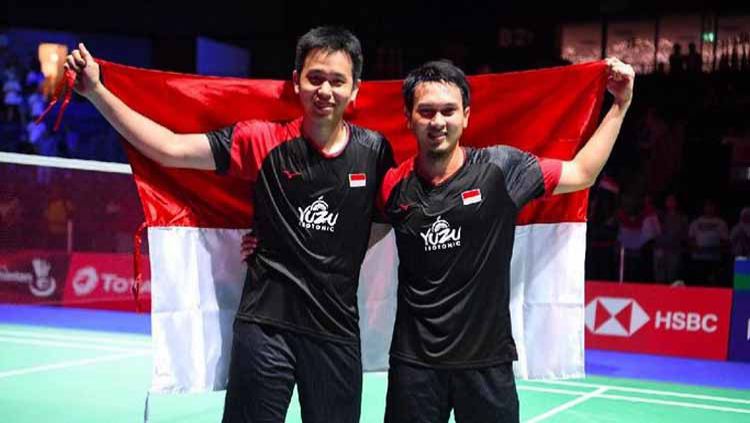 ganda putra Indonesia, Mohammad Ahsan/Hendra Setiawan. (Foto: PBSI)