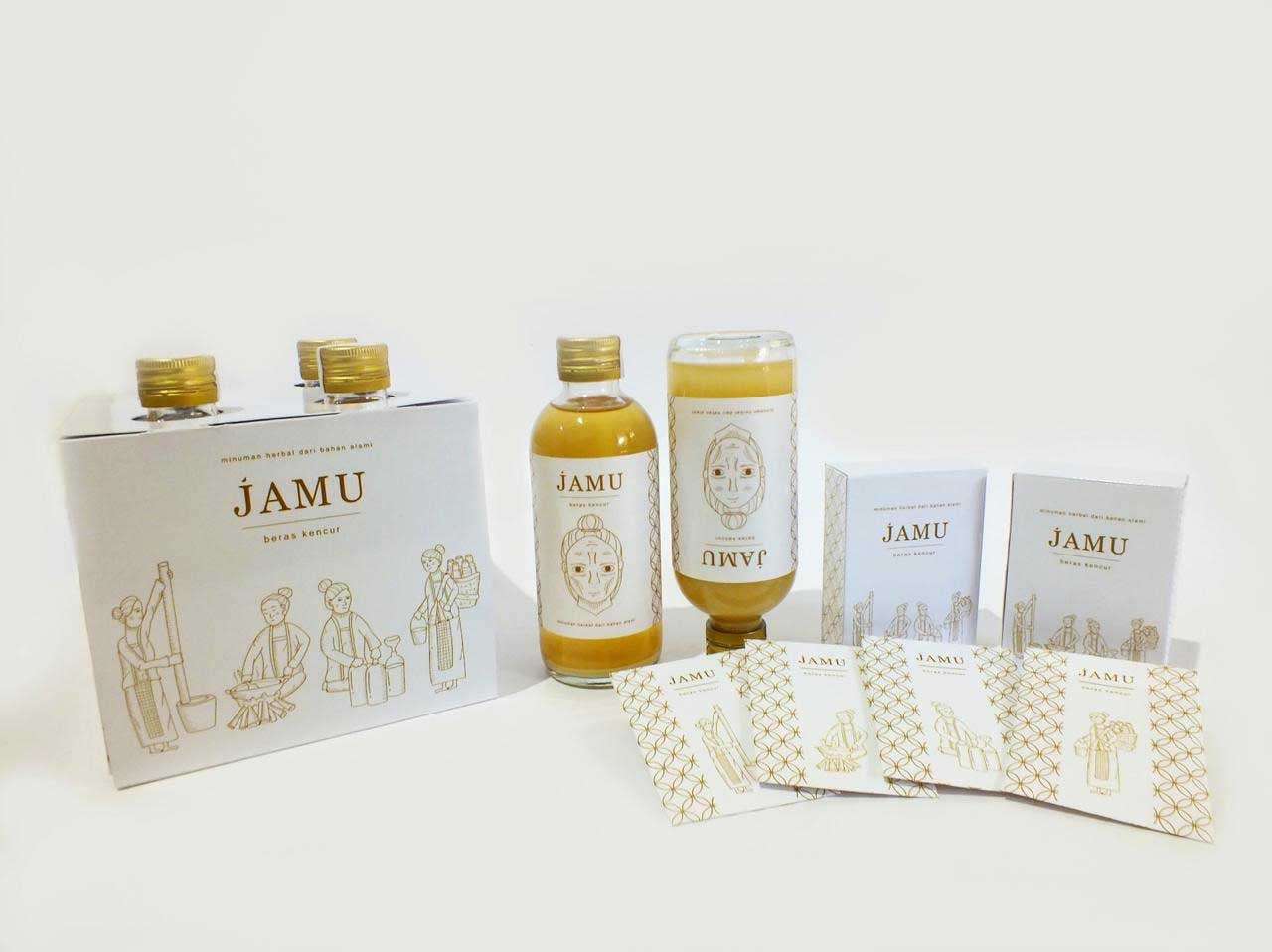 Packaging jamu karya Ellen Violetta, mahasiswa DKV Universitas Kristen Petra (UK Petra). (Foto: Istimewa))