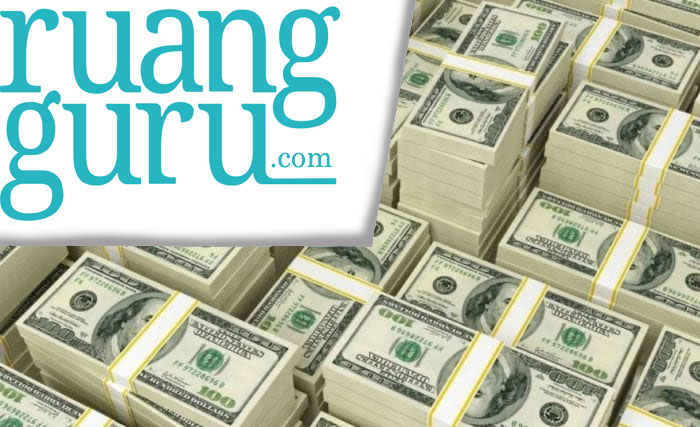 Ilustrasi Ruangguru dan suntikan dana 15o juta Dolar AS. (Ngobar)