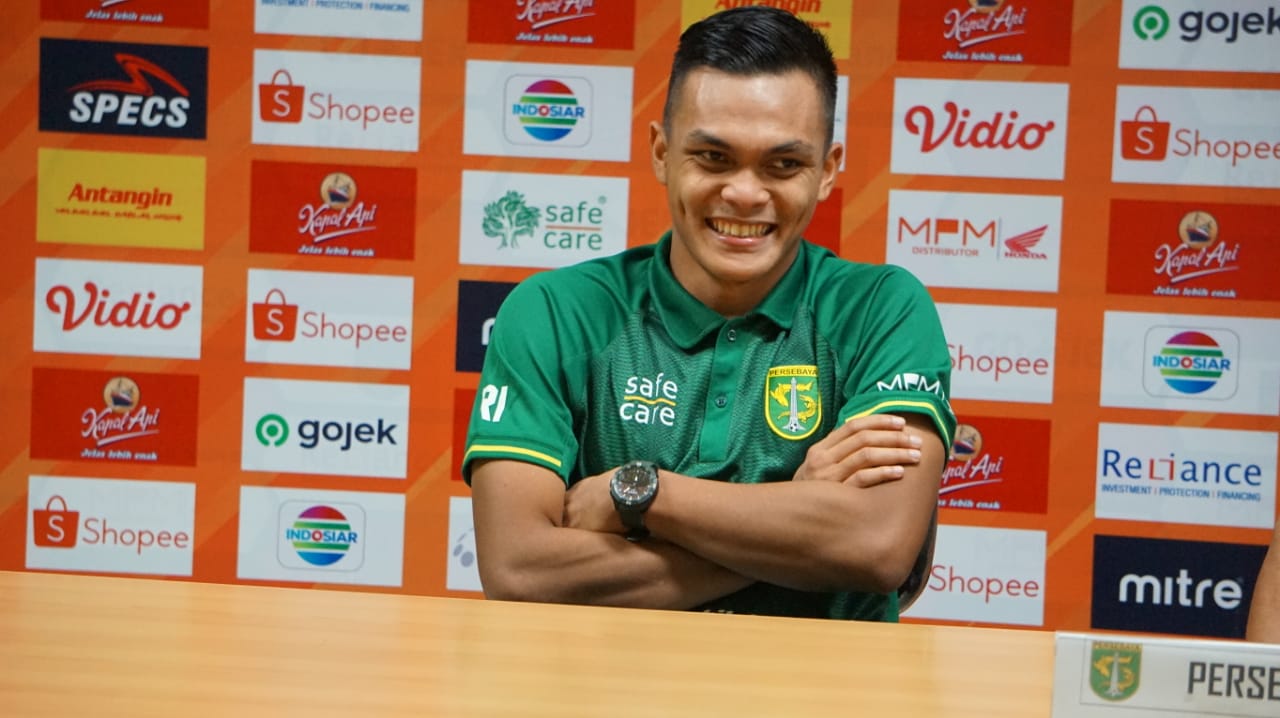 Bek Persebaya, Rahmat Irianto. (Foto: Haris/ngopibareng.id)