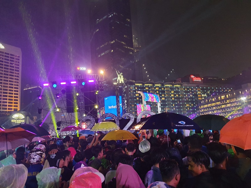 Ilustrasi pesta Tahun Baru dipusatkan di Bundarah HI, Jakarta, 31 Desember 2019 malam. (Foto: Istimewa)