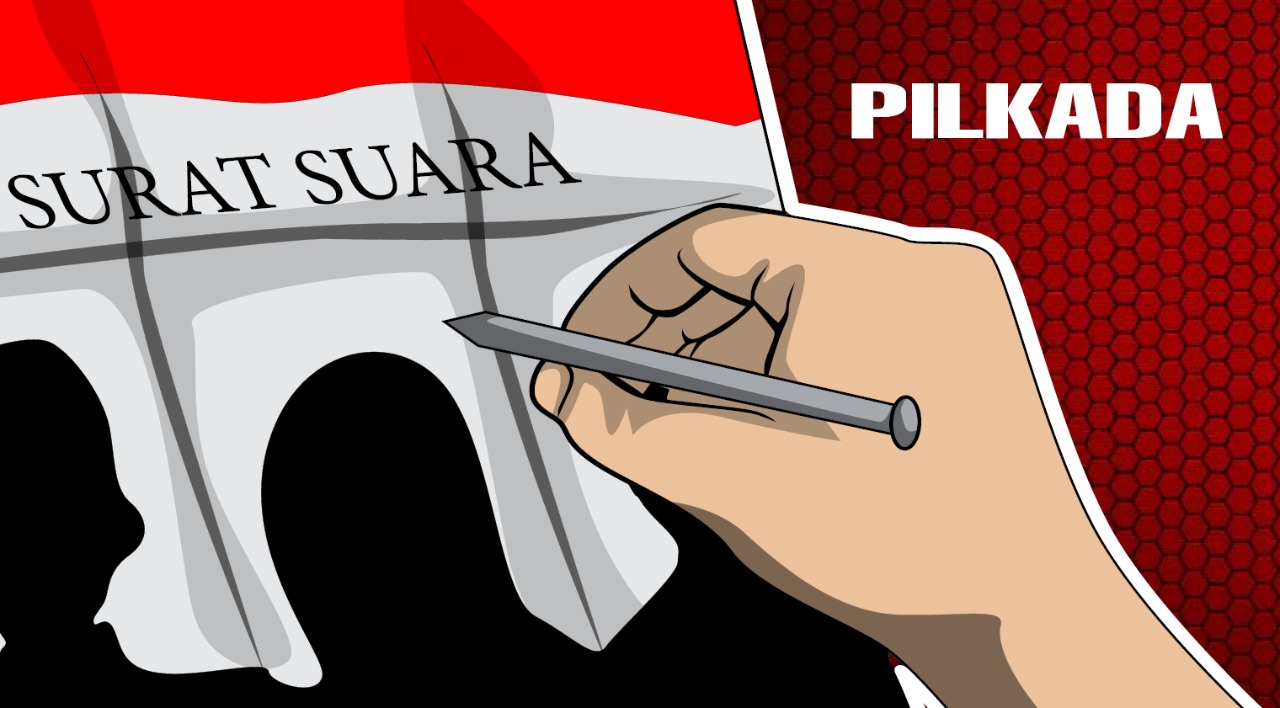 Ilustrasi pilkada. (grafis: Fa Vidhi/ngopibareng.id)