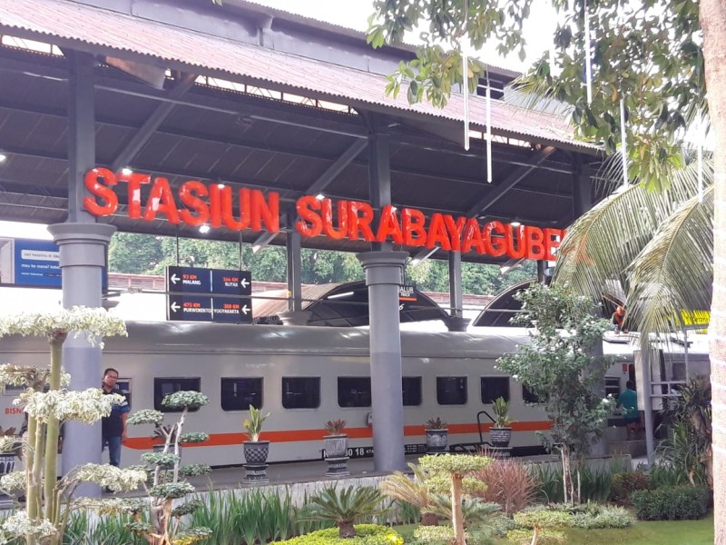 Stasiun Gubeng. (Foto: Faris/ngopibareng.id)