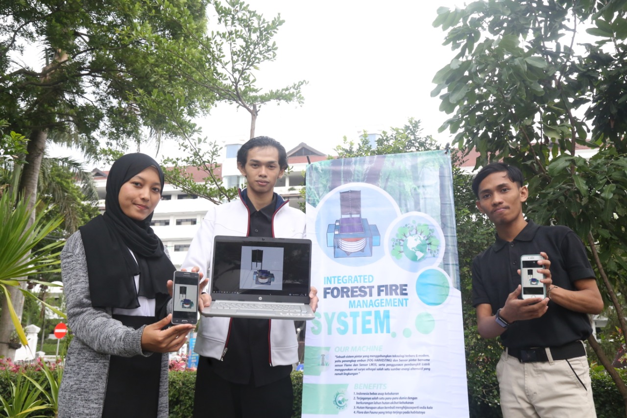 Mahasiswa UMM perancang sistem pendeteksi kebakaran hutan (foto: istimewa)