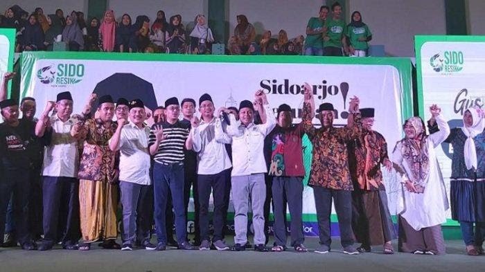 Deklarasi Gus Muhdlor sebagai bakal calon Bupati Sidoarjo, Minggu 5 Januari 2020. (Foto: Istimewa)