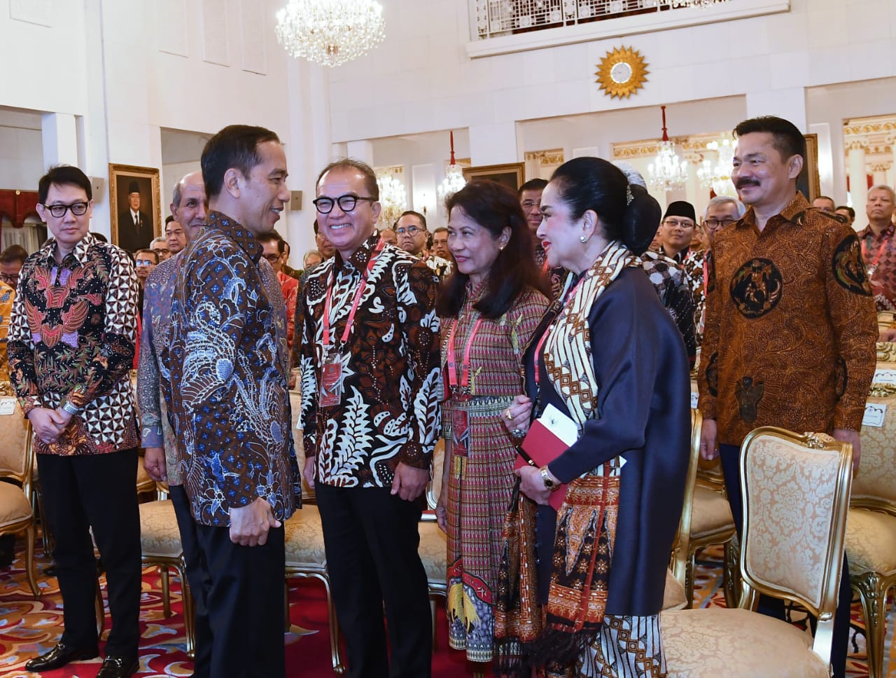 Presiden Jokowi saat Raker Kepala Perwakilan Republik Indonesia dengan Kementerian Luar Negeri di Istana Negara, Jakarta, Kamis, 9 Januari 2020. (Foto: Setpres)