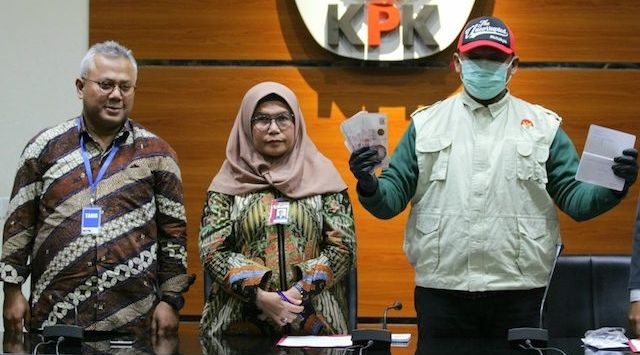 Ketua Komisi Pemilihan Umum (KPU) Arief Budiman hadir dalam konferensi pers dugaan suap Komisioner KPU Wahyu Setiawan di Komisi Pemberantasan Korupsi (KPK). (Foto: Istimewa)