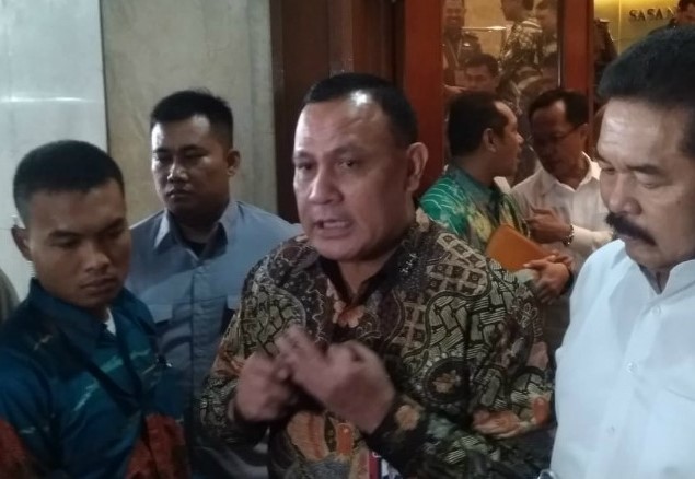 Ketua KPK Firli Bahuri saat bertemu Jaksa Agung. (Foto: Ant)