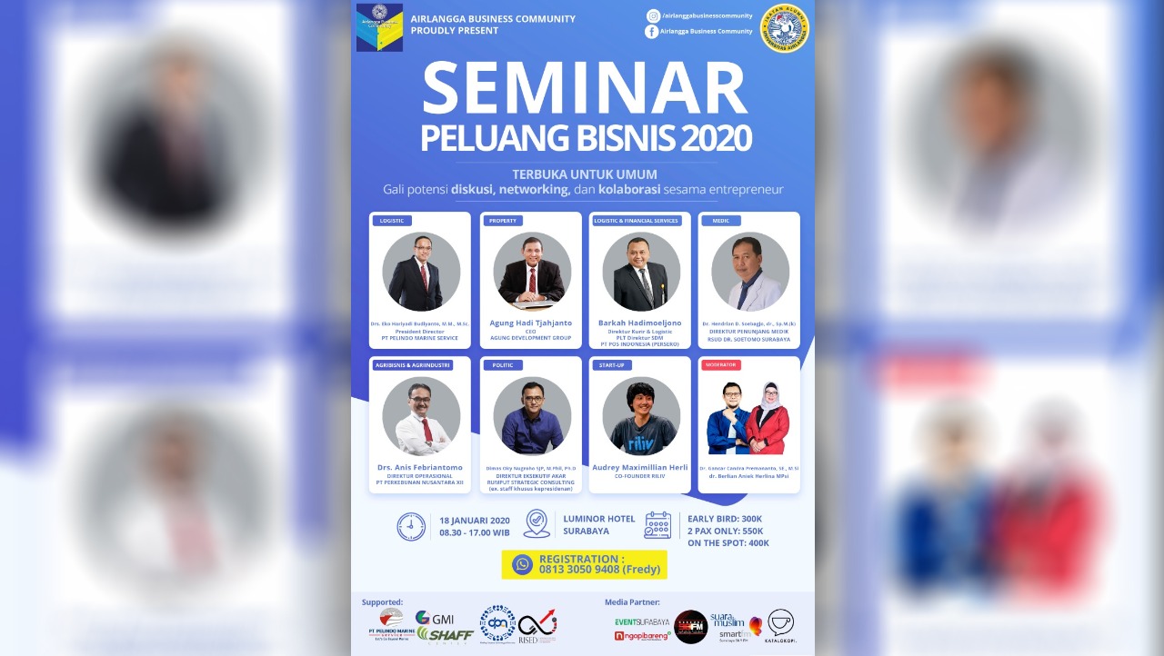 Seminar yang diselenggarakan Airlangga Business Community.