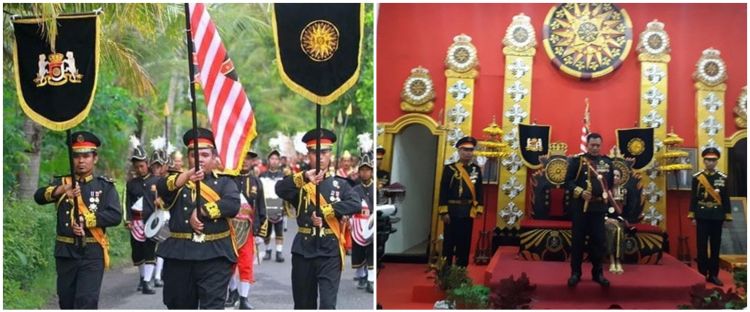 Potret aktivitas Keraton Agung Sejagat yang kostumnya mirip karnaval dan pasukan marching band. (Foto: Facebook)