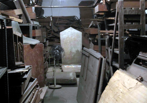 Lokasi penyimpanan Prasasti Pucangan.