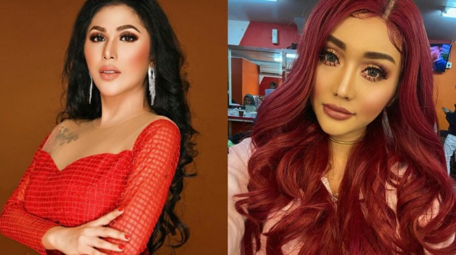 Transgender DJ Gebby Vesta vs Lucinta Luna. (Foto: Instagram)