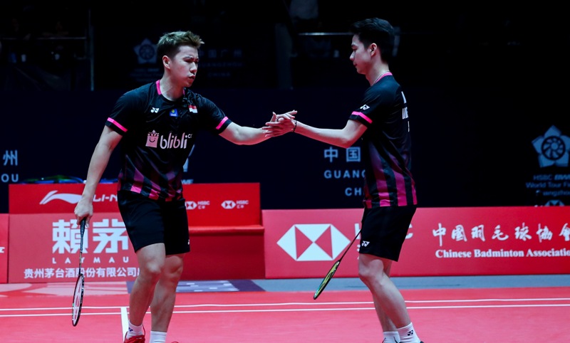 Marcus/Kevin melaju ke final Indonesia Masters 2020. (Foto: PBSI)