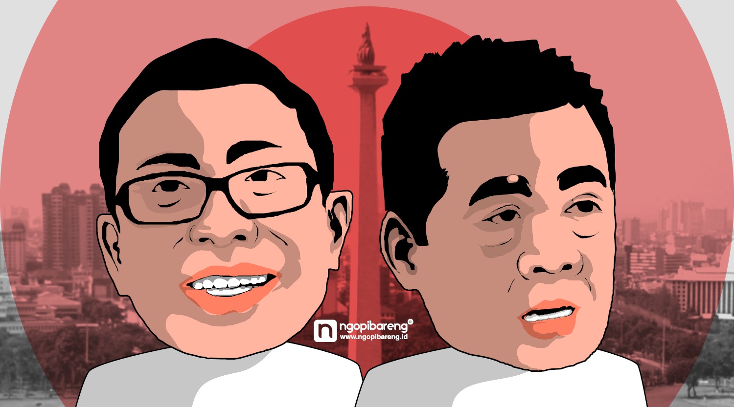 Ilustrasi calon Wakil Gubernur (Wagub) DKI Jakarta, Nurmansyah Lubis atau Riza Patria. (Grafis: Fa Vidhi)