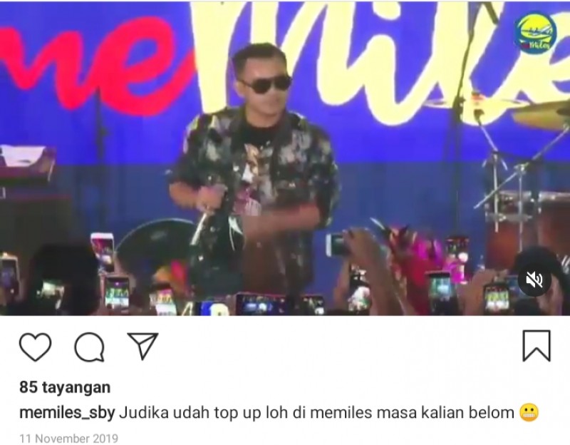 Artis Judika yang juga member MeMiles. (Foto: tangkapan layar)