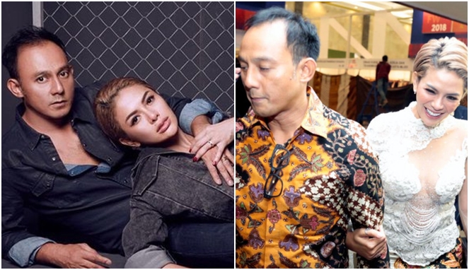 Nikita Mirzani saat mesra dengan mantan suami sirinya, Dipo Latief. (Foto: Dok. Instagram Nikita Mirzani)