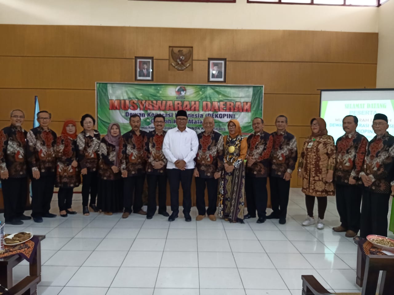 Wakil Wali Kota Malang, Sofyan Edy Jarwoko, saat menghadiri Musyawarah Daerah (Musda) Dewan Koperasi Indonesia Daerah (Dekopinda) Kota Malang. (Foto: Istimewa)  