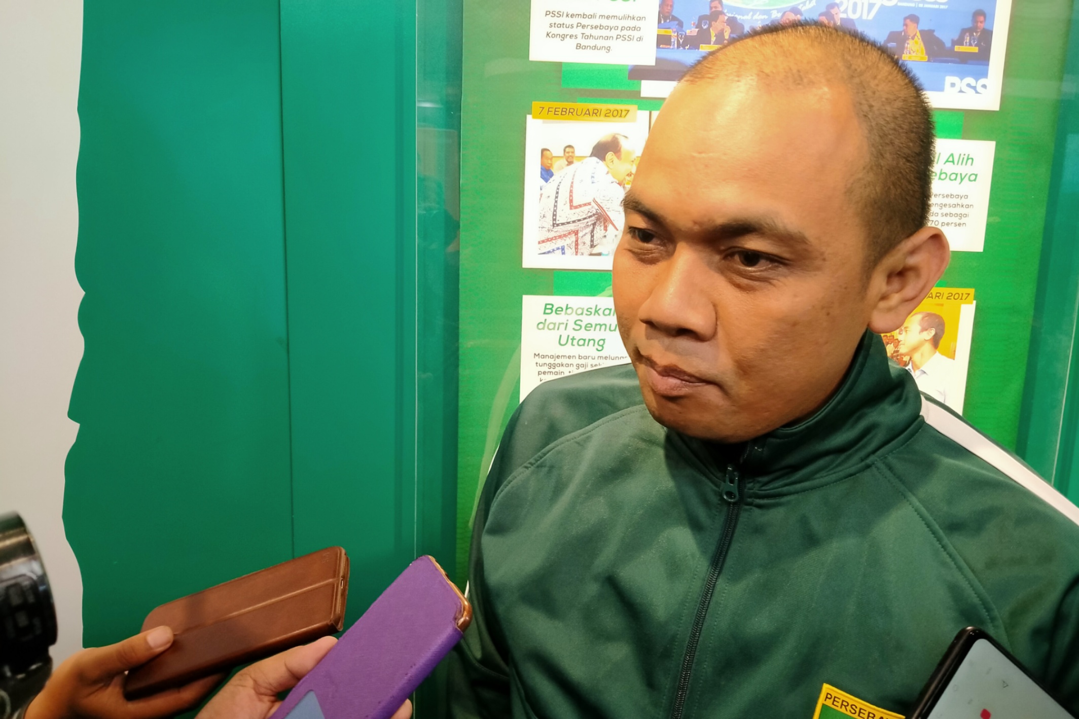 Manajer Persebaya, Chandra Wahyudi. (Foto: Fariz/ngopibareng.id)