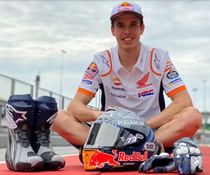 Pembalap tim Repsol Honda, Alex Marquez. (Foto: Twitter)