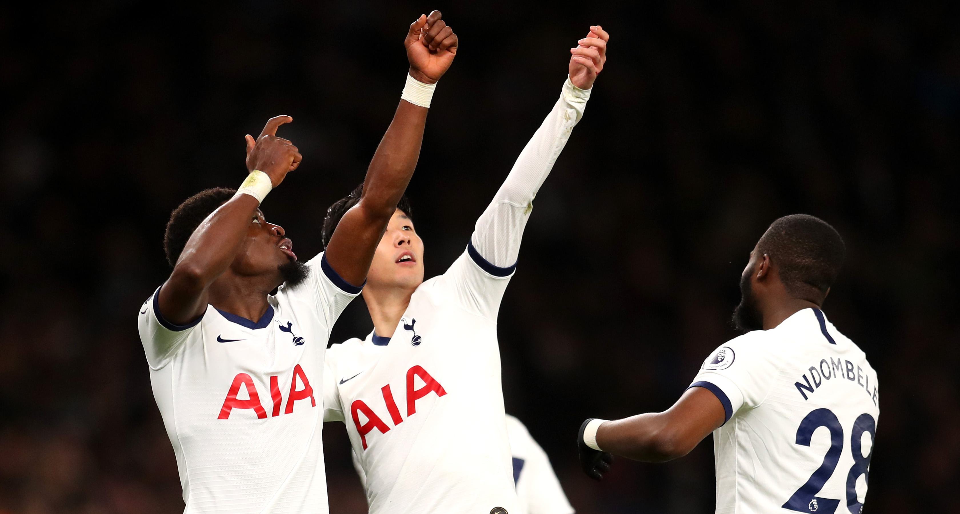 Son Heung-Min merayakan gol atas ManCity. Dalam pertandingan tersebut Tottenham menang 2-0 atas Manchester City. (Foto: Twitter Tottenham)