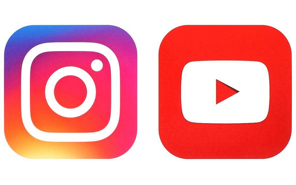 Ilustrasi Instagram dan YouTube. (Foto: Istimewa)