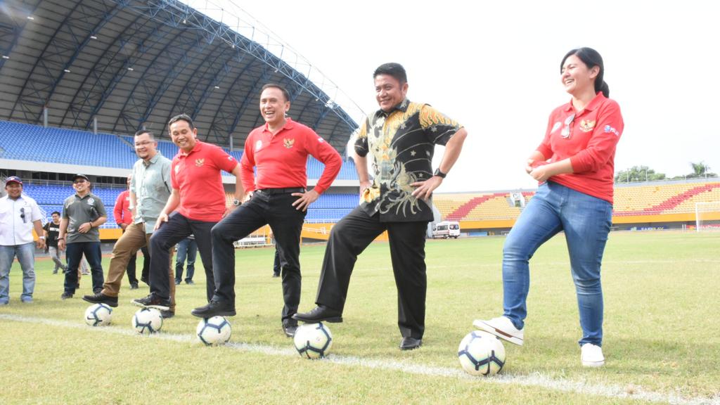 Ketua Umum PSSI Mochammad Iriawan saat melakukan sidak ke Jakabaring Palembang. (Foto: dok. PSSI)