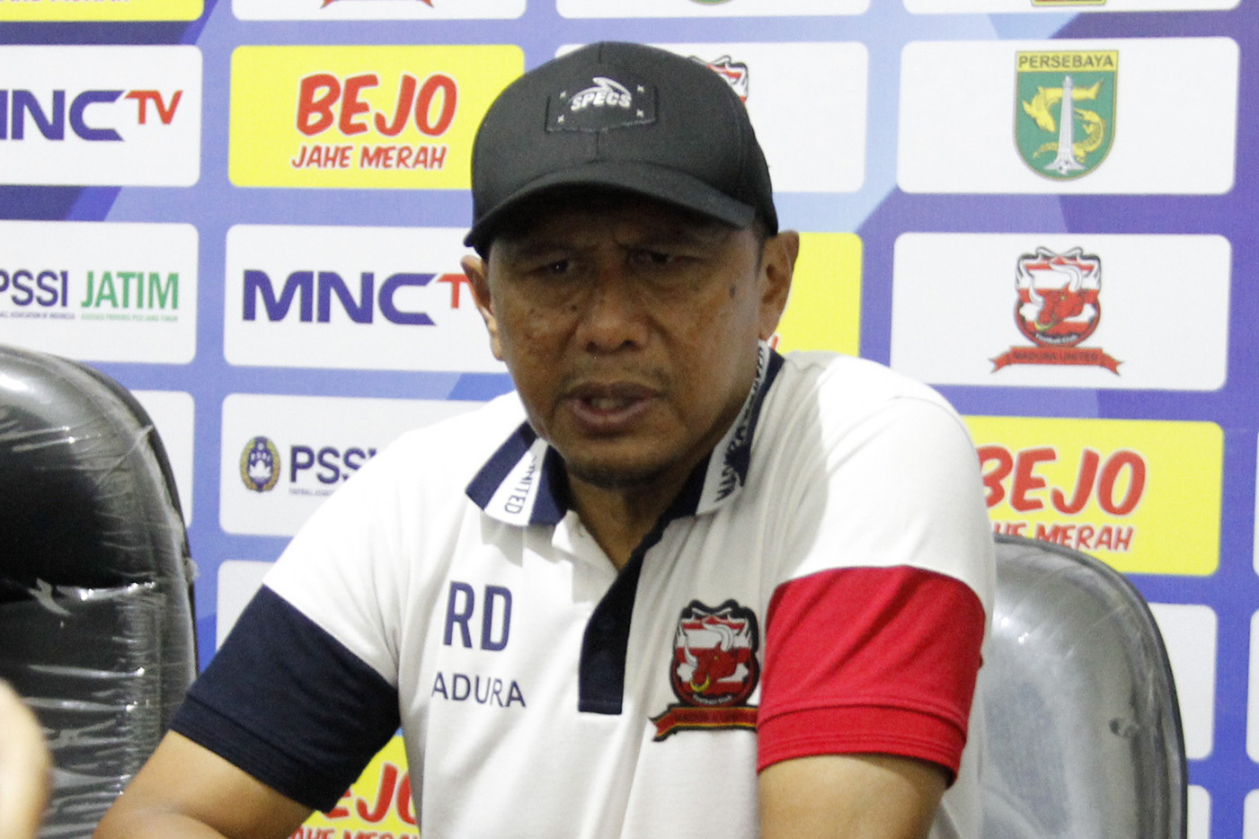 Pelatih Madura United, Rahmad Darmawan. (Foto: Fariz/ngopibareng.id)