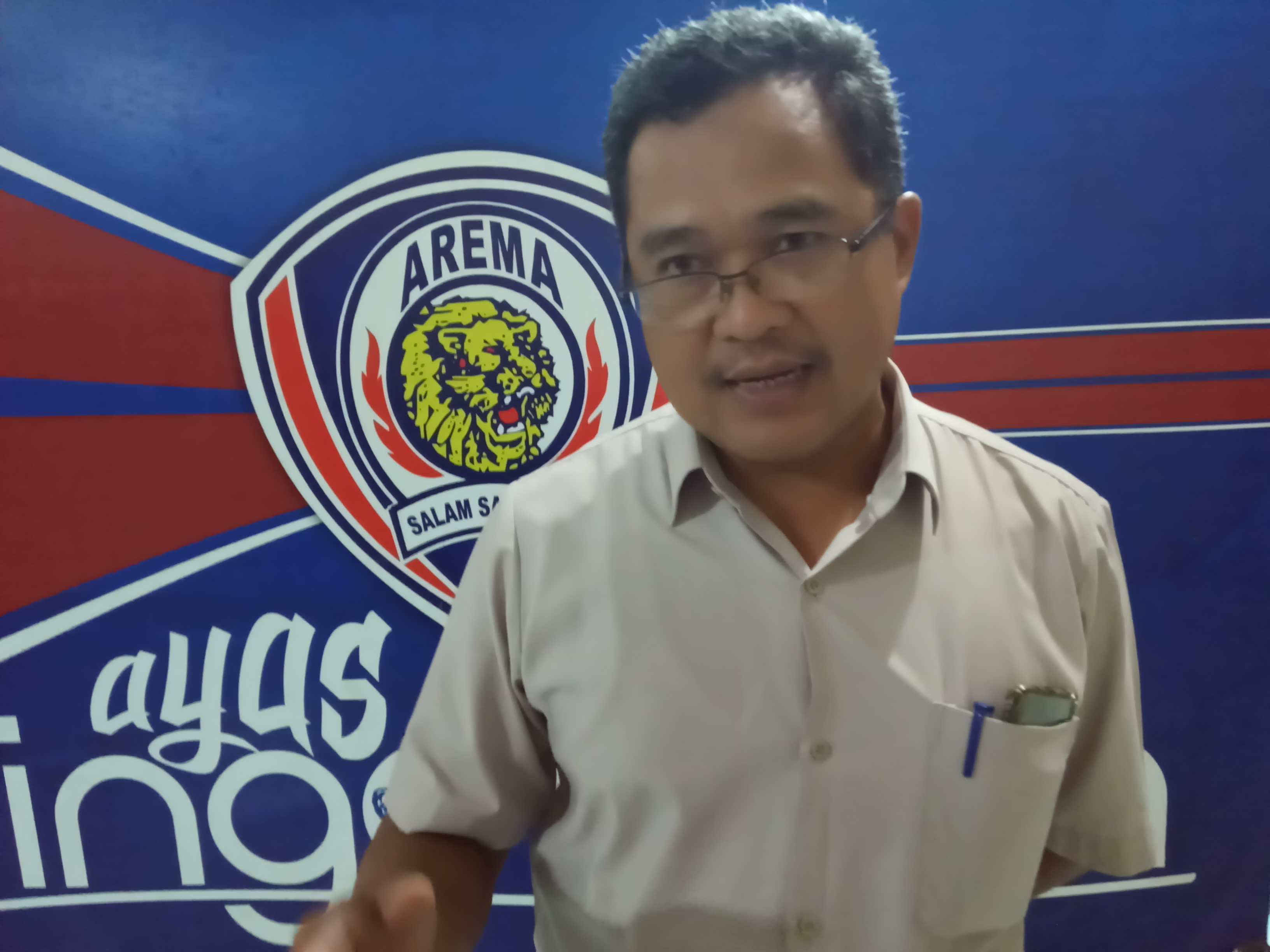 Ketua Panpel Arema FC, Abdul Haris. (Foto: Theo Ariawan/Ngopibareng.id)