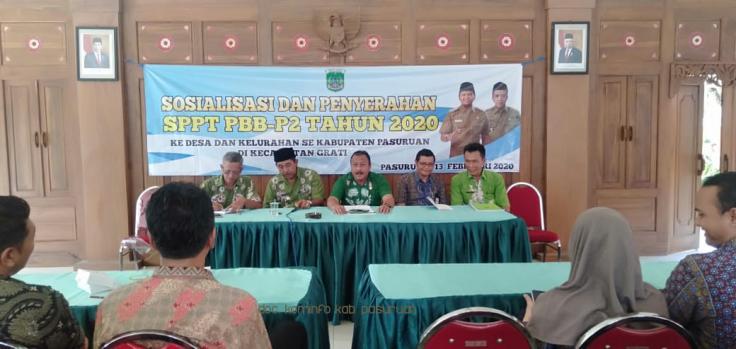 Sosialisasi dan penyerahan SPPT PBB P2. (Foto: Dok Humas)