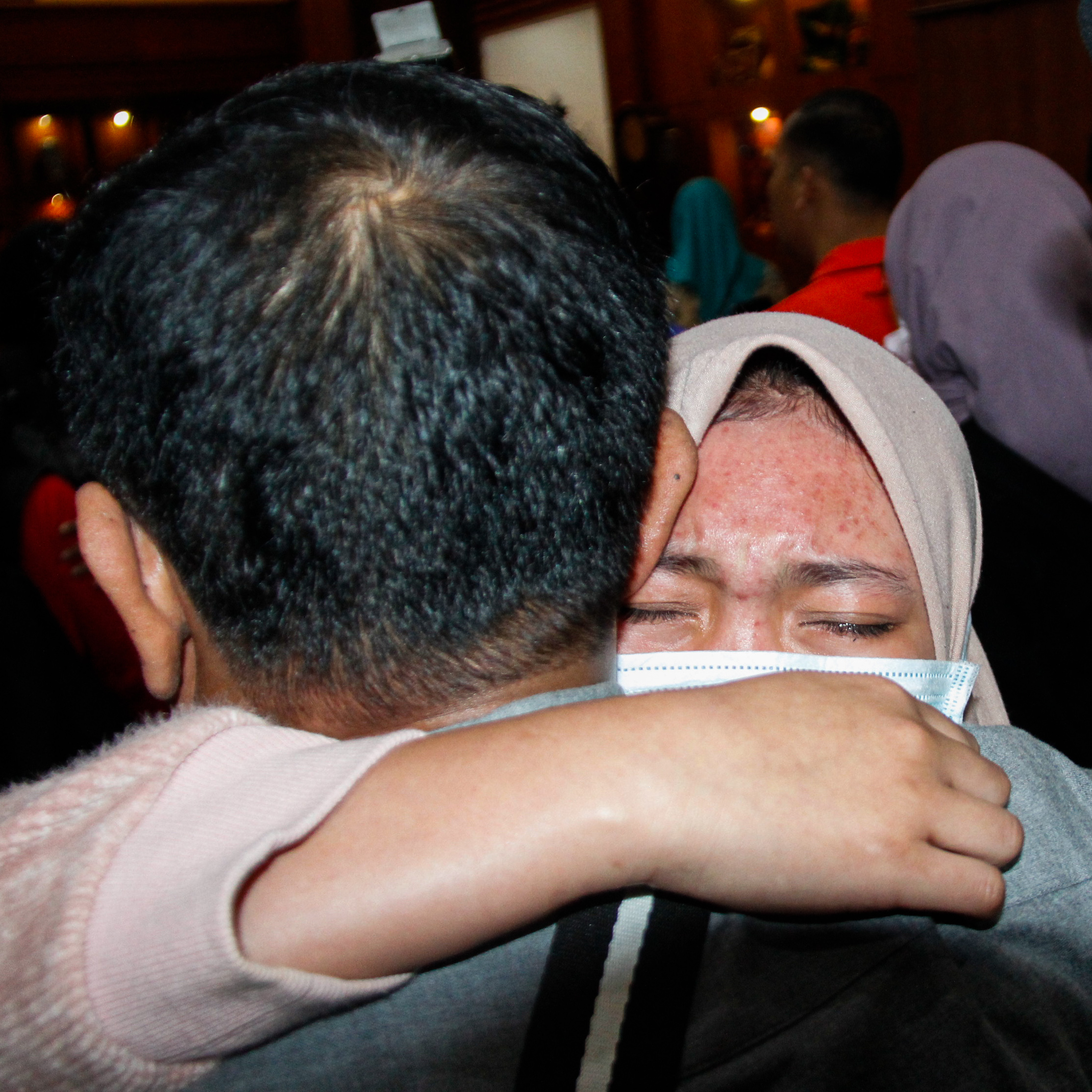 Salah satu mahasiswa asal Jatim yang berhasil dievakuasi dari Wuhan. (Foto; Fariz Yarbo/Ngopibareng.id)