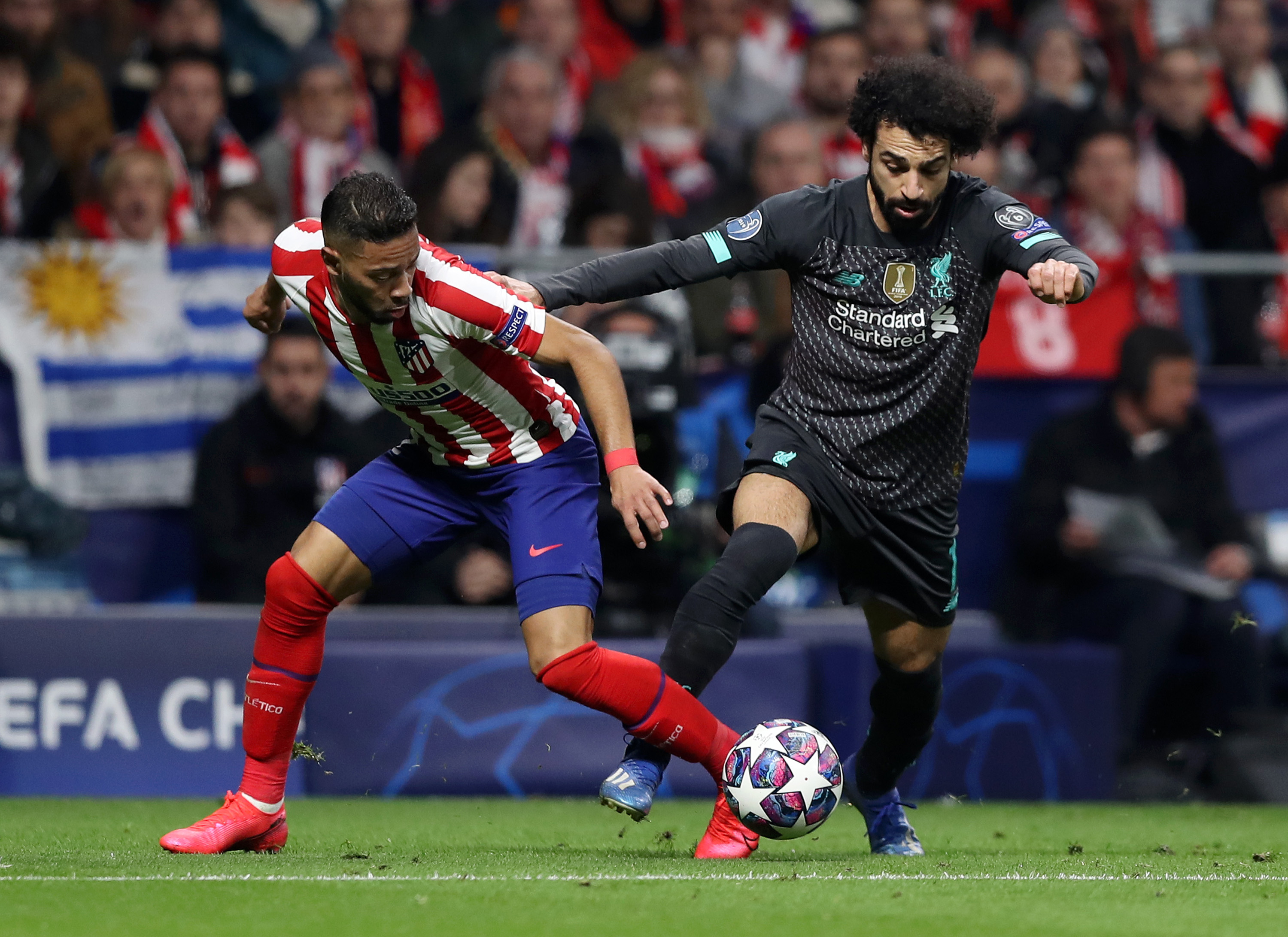 Mohamed Salah tak berdaya saat Liverpool takluk dari Atletico. (Foto: Twitter/@LFC)