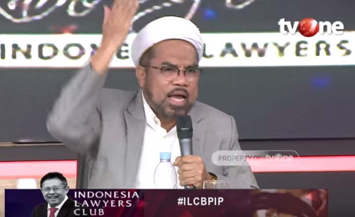 Ali Mochtar Ngabalin, tim ahli KSP saat tampil di ILC TV-One, Selasa malam. (Foto:Youtube)