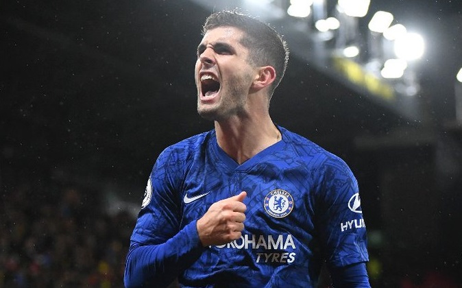 Christian Pulisic akan menjadi andalan Chelsea lawan Tottenham. (Foto: Twitter/@ChelseaFC)