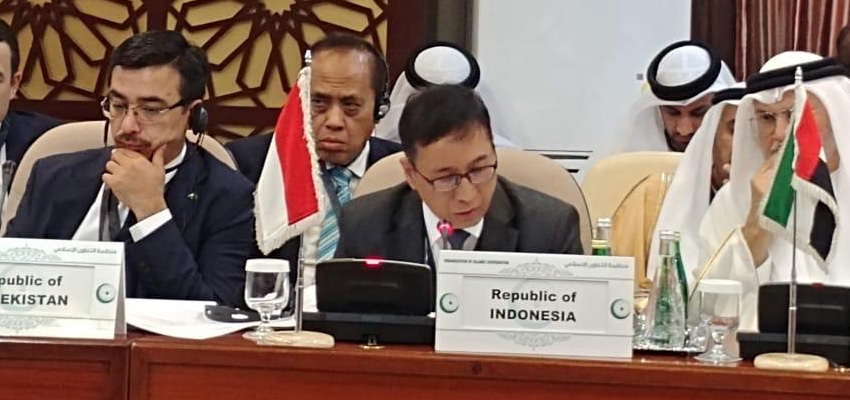 Direktur Jenderal Kerja Sama Multilateral Kemelu, Febrian Ruddyard di forum diplomasi. (Foto: Istimewa)