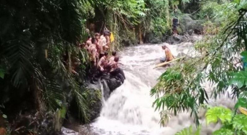 Tragedi kegiatan Pramuka susur sungai siwa SMPN 1 Turi di Sungai Sempor, Desa Donokerto, Kecamatan Turi, Sleman, Jumat 21 Februari 2020. (Foto: Istimewa)