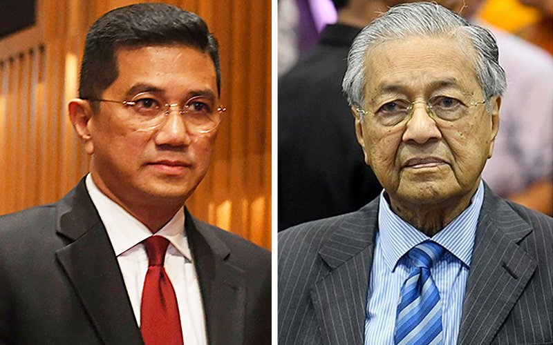 Mohamed Azmin Ali dan Mahathir Mohamad. (Foto: Istimewa)