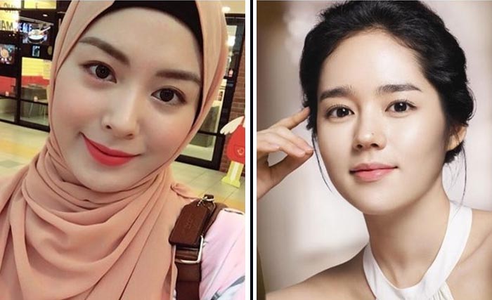 Ayana Moon, dulu (kanan) dan sekarang. (Foto:Antara)