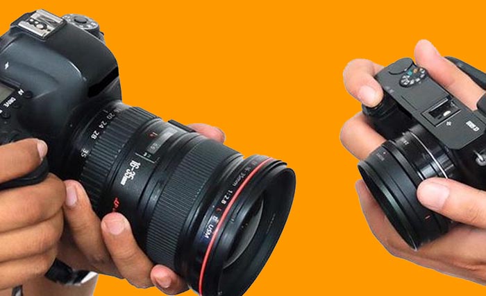 Ilustrasi pakai DSLR atau mirrorless. (Foto:Kompas)