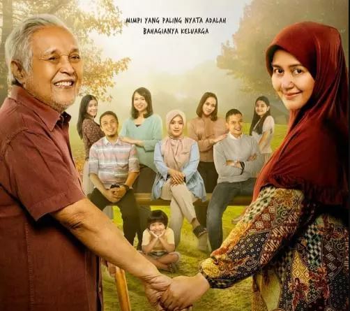 Poster film Terima Kasih Emak Terima Kasih Abah yang dibintangi Novia Kolopaking (kanan) dan Ardi Kurdi (kiri). (Foto: Alimi Pictures)