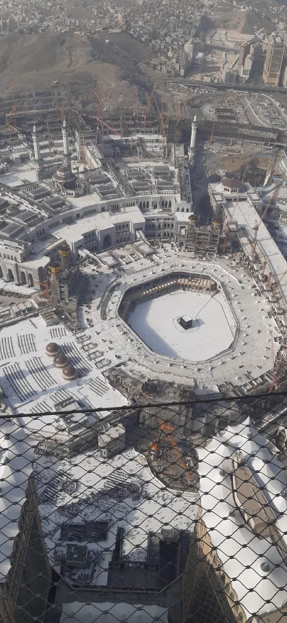 Mataf, lokasi di mana jemaah biasa mengelilingi Ka'bah terlihat sepi. (Foto: Istimewa)