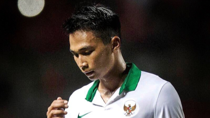 Pemain Arema FC, Bagas Adi Nugroho saat memperkuat Timnas Indonesia. (Foto: Instagram:@bagasadingrh)