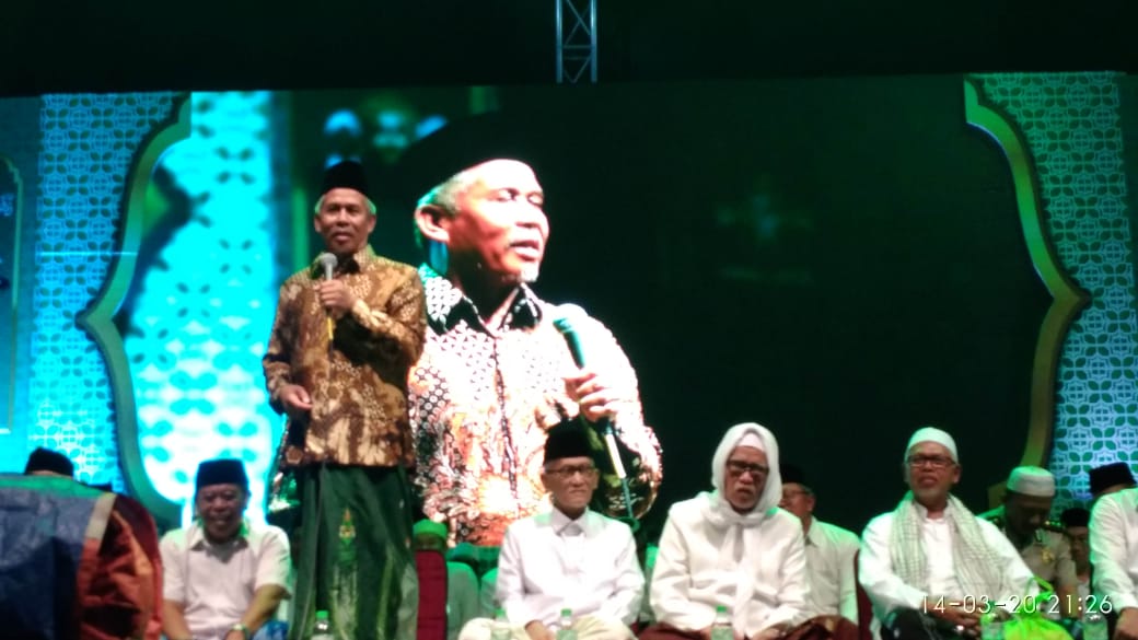 Harlah ke-97 NU di PWNU Jatim, dihadiri para kiai dan ulama pesantren. (Foto: NU for Ngopibareng.id)