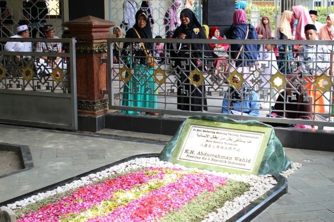 Makam Gus Dur di Pesantren Tebuireng Jombang. (Foto: Istimewa)