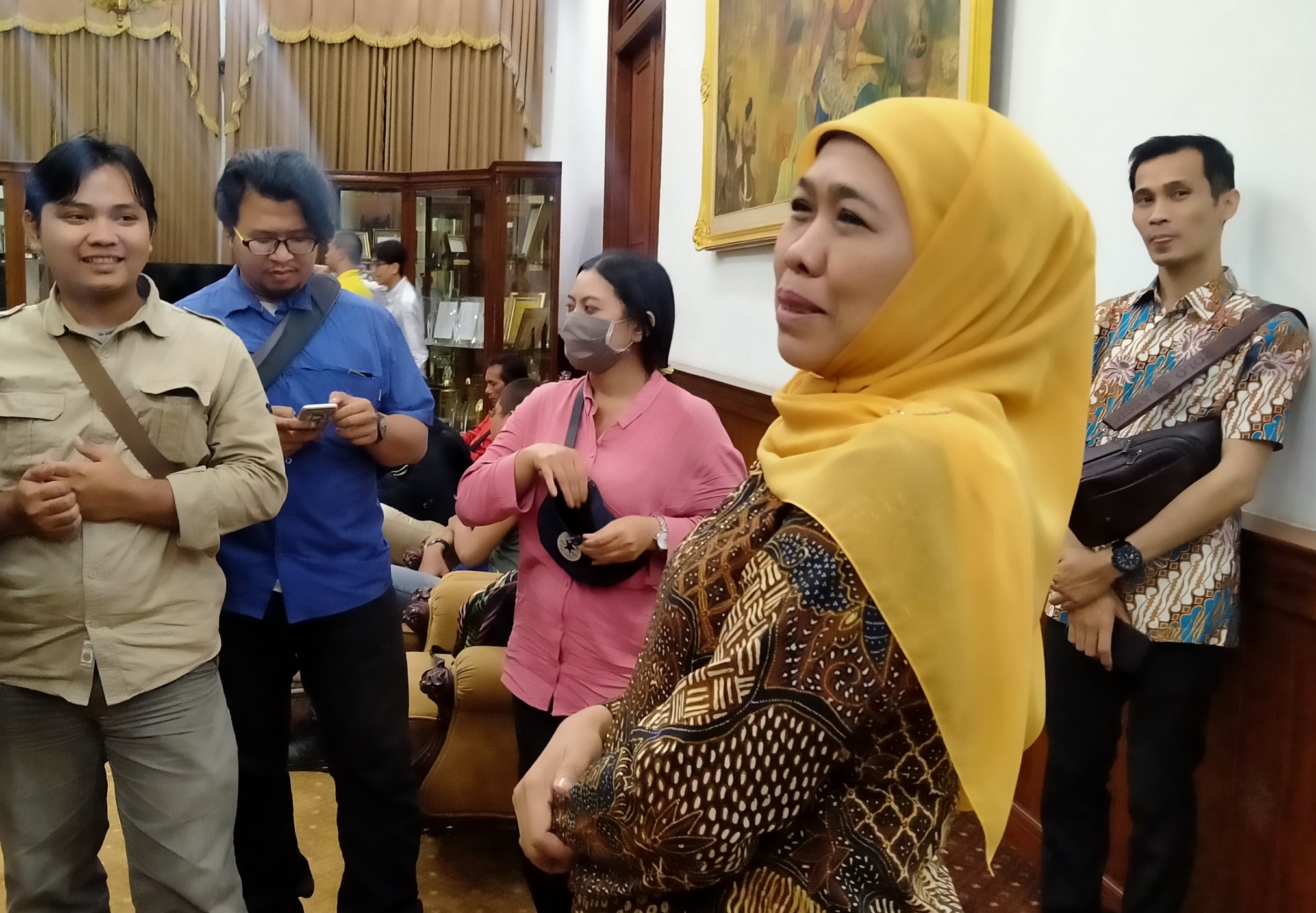 Gubernur Jatim, Khofifah Indar Parawansa. (Foto: Fariz Yarbo/Ngopibareng.id)