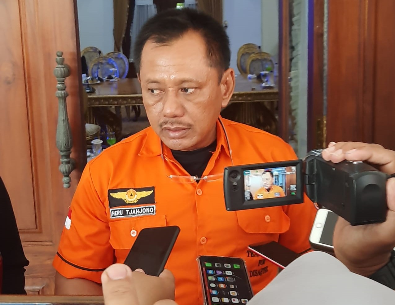 Sekdaprov Jatim yang juga Satgas Penanganan Virus Corona Jawa Timur, Heru Tjahjono. (Foto: Alief Sambogo/Ngopibareng.id)