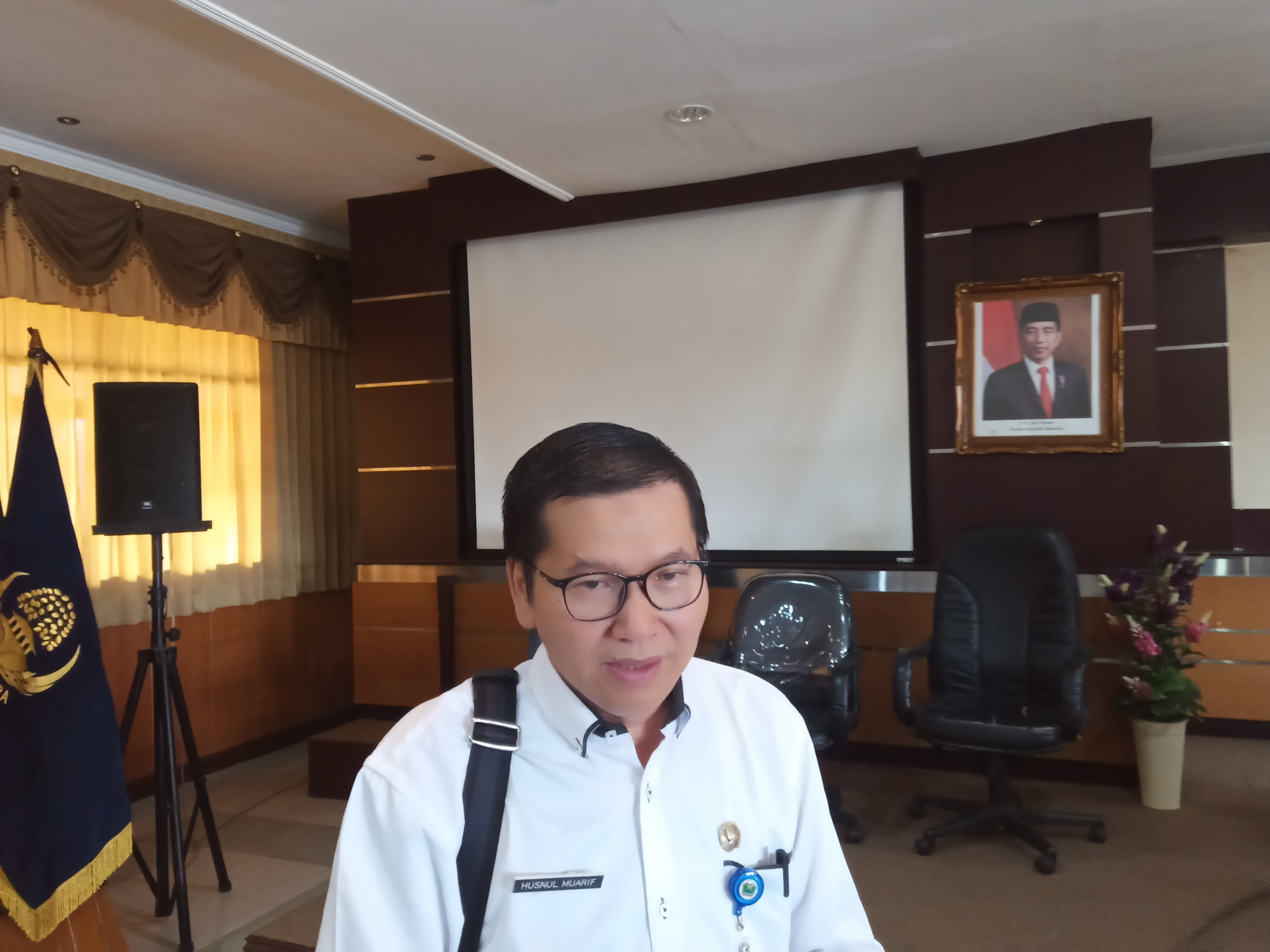 Humas Satgas Covid-19 Pemkot Malang, dr Khusnul Ma'arif saat ditemui di RSSA Kota Malang (Foto: Lalu Theo/Ngopibareng.id)