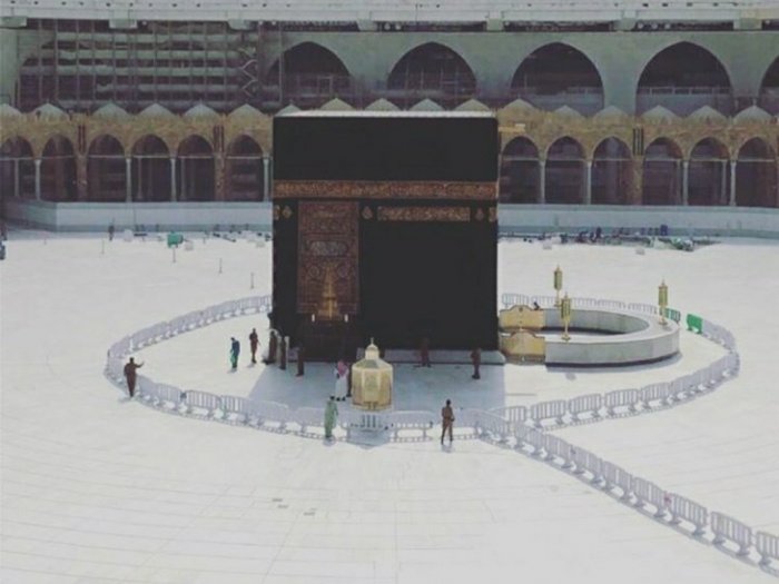 Ka'bah Baitullah dalam suasana Pandemi Corad-19. (Foto: Istimewa)