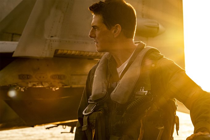 Tom Cruise dalam sekuel Top Gun 2. (Foto: Twitter/@TopGunMovie)